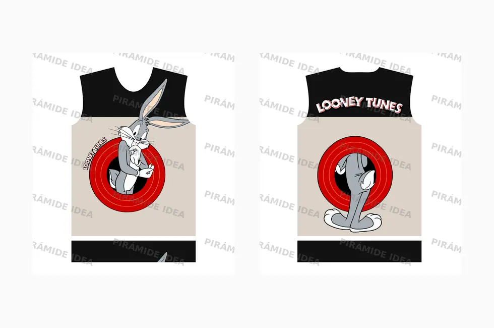 Frente y espalda de Looney Tunes NFL 2