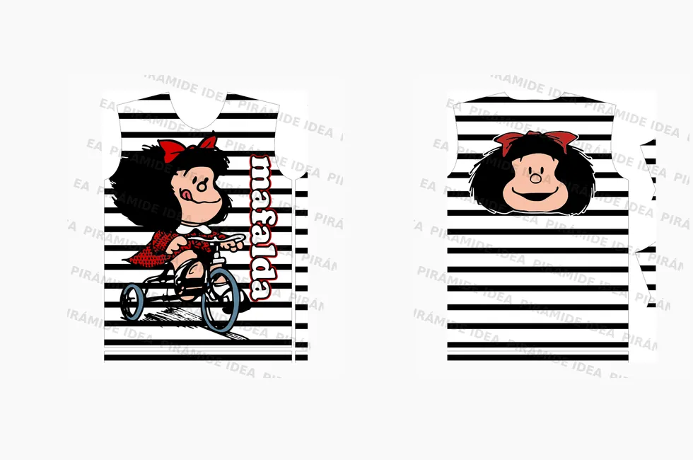 Frente y espalda de Mafalda 3